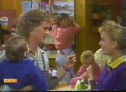 Henry Ramsay, Jamie Clarke, Bronwyn Davies, Mike Young in Neighbours Episode 