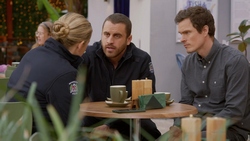 Cara Varga-Murphy, Andrew Rodwell, Felix Rodwell in Neighbours Episode 9341