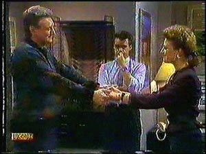 Glen Matheson, Paul Robinson, Gail Robinson in Neighbours Episode 