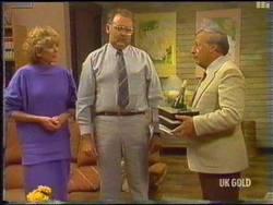 Madge Mitchell, Harold Bishop, Rob Lewis in Neighbours Episode 